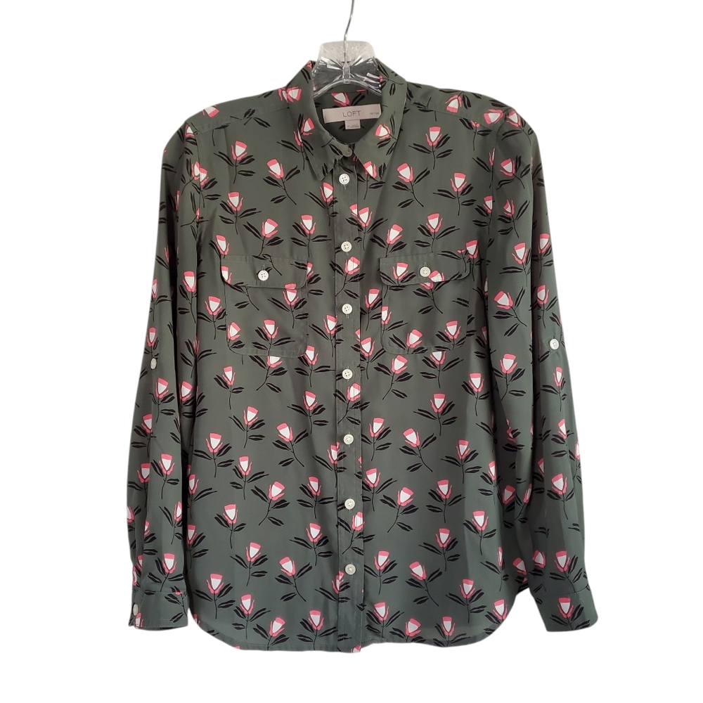 LOFT Button Down Blouse